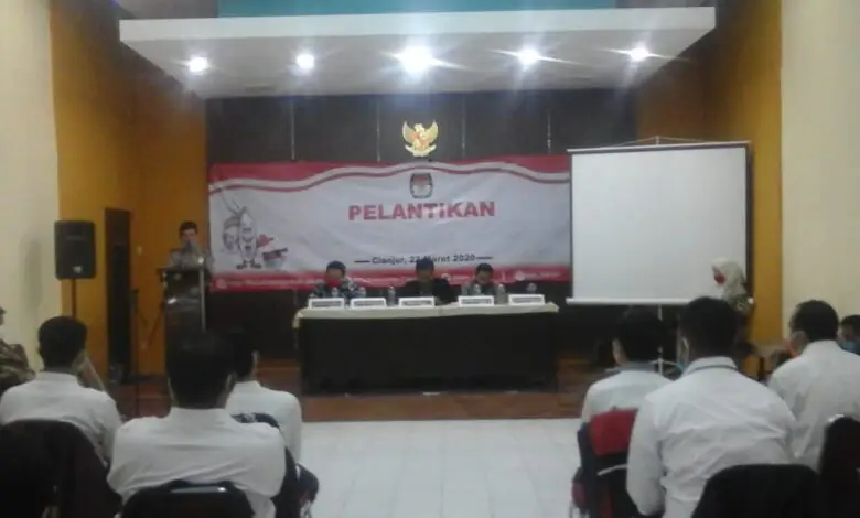 1.080 Anggota PPS se-Cianjur Dilantik, Sejumlah Tahapan Ditunda
