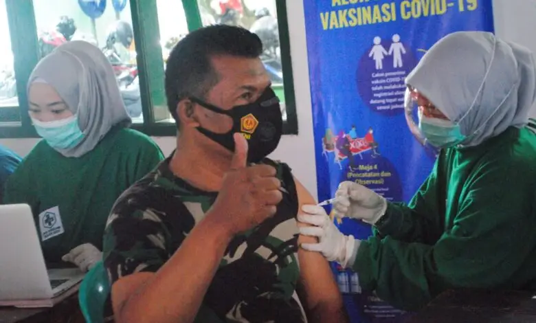 210 Anggota Kodim 0608 Cianjur Jalani Vaksinasi Covid-19