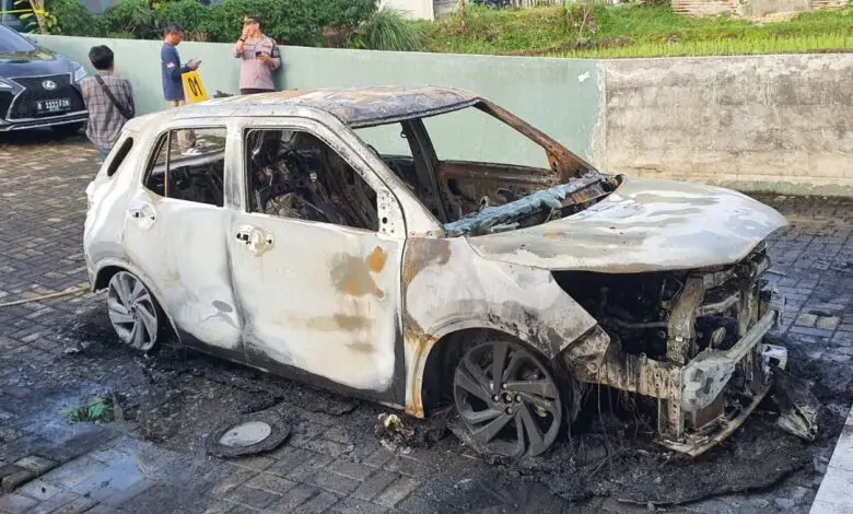 Aduh! Kepala Desa di Cianjur Jadi Pelaku Pembakaran Mobil Timses Caleg Gegara Sakit Hati