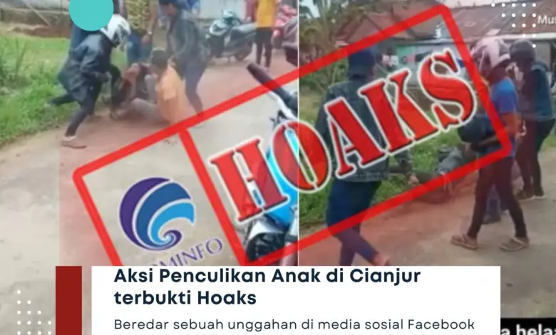 Aksi Penculikan Anak di Cianjur Terbukti Hoaks