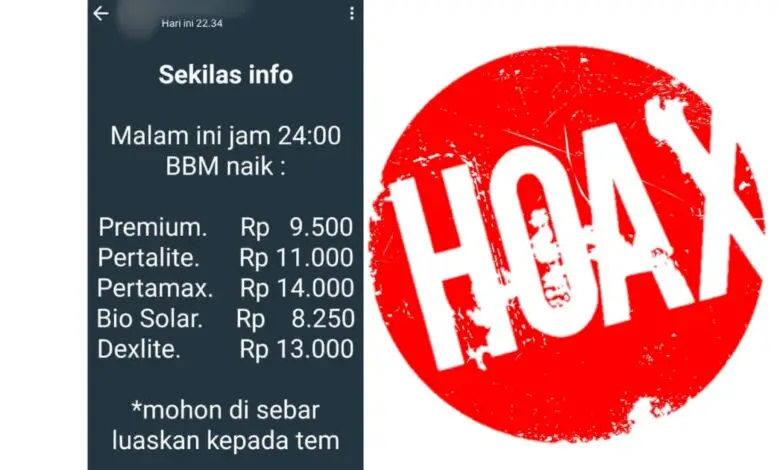 Awas! Ada Hoaks Soal BBM Naik