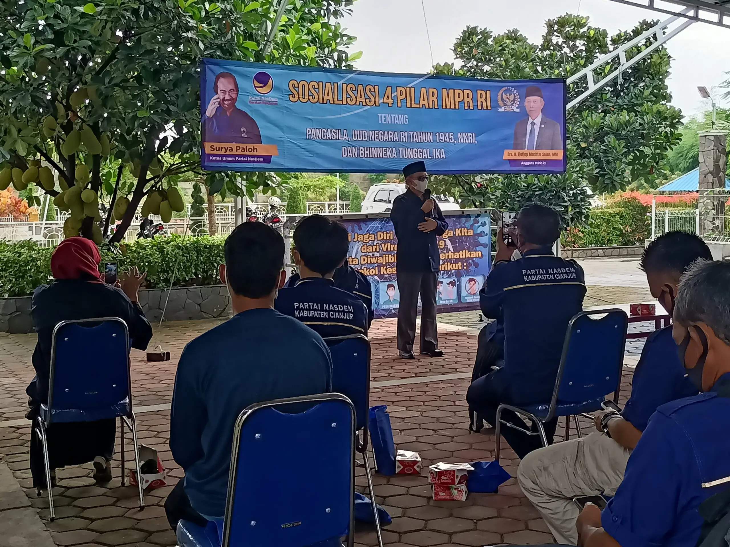 Bangun Daerah, Tjetjep Muchtar Soleh Sosialisasikan Empat Pilar Kebangsaan MPR RI di Cianjur