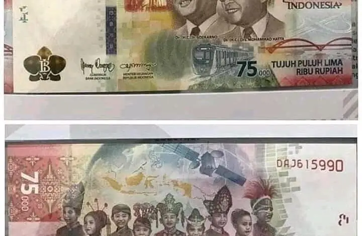Bank Indonesia Luncurkan Uang Pecahan 75 Ribu, Simak Info Lengkapnya
