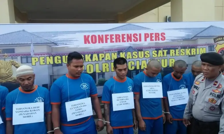 Belasan Pencuri Motor di Cianjur Ditangkap, Begini Cara Pelaku Beraksi