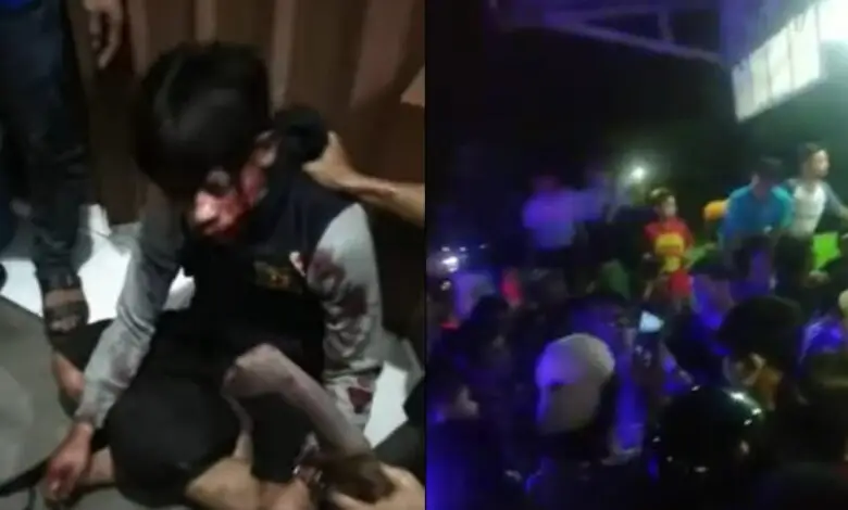 Berdarah-darah! Maling Motor di Cianjur Digebukin Massa