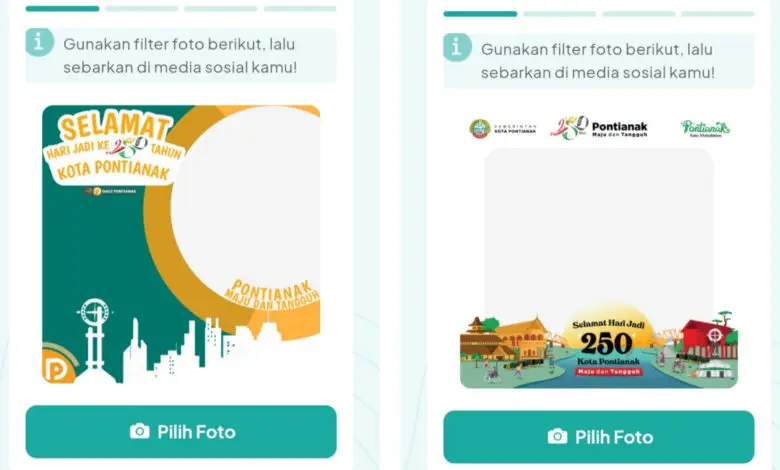 Bingkai Foto Twibbon, Logo, dan Tema HUT Kabupaten Pontianak ke-250