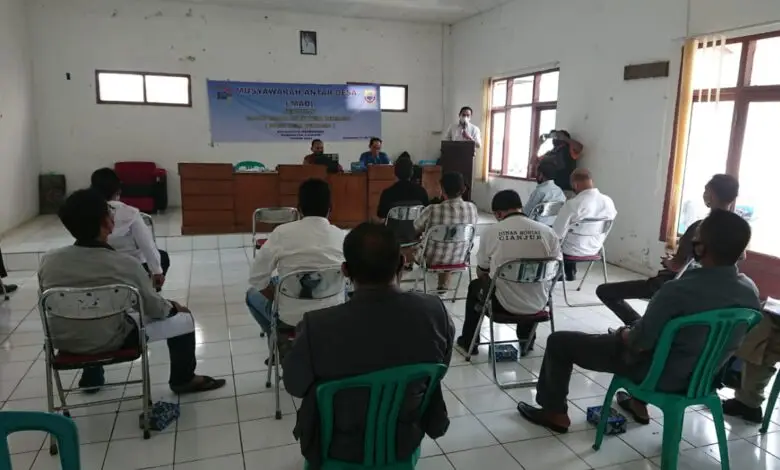 BKAD Haurwangi Gelar Musyawarah Antar Desa di Tengah PPKM Darurat