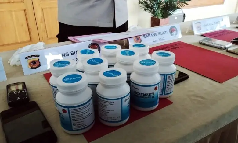 Buruh Pabrik di Cianjur jadi Sasaran Peredaran Hexymer, Dua Pelaku Ditangkap