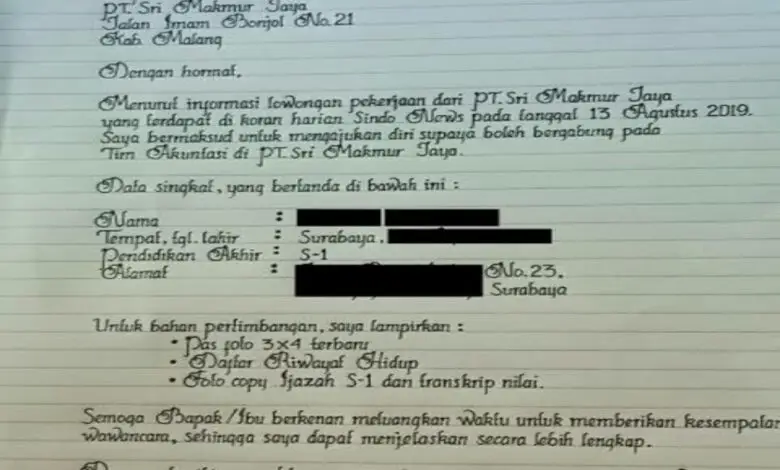 Cara Membuat Surat Lamaran Kerja Paling Mudah dan Sesuai
