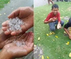 Cianjur Diguyur Hujan Es, Warganet Heboh