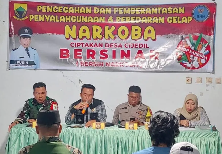 Desa Cijedil Adakan Sosialisasi Pencegahan Narkoba, Wujudkan Komitmen Menuju Desa 'Bersinar'