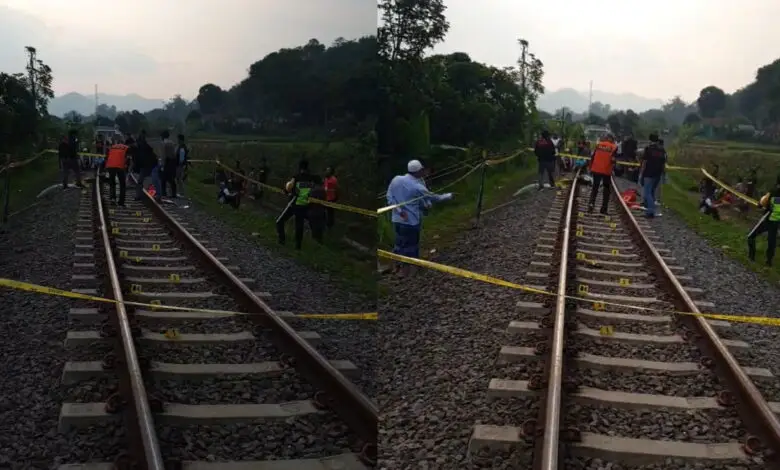 Detik-detik Seorang Pria Tewas Tertabrak KA Siliwangi