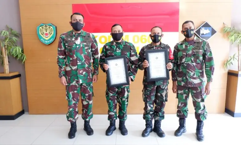 Dua Danramil Berprestasi Dapat Penghargaan dari Dandim