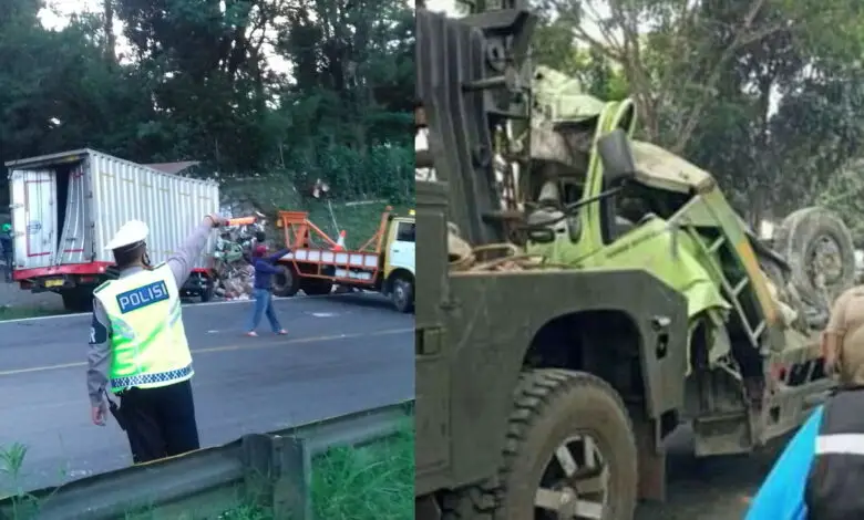 Dua Kecelakaan Truk di Cianjur Hari Ini, Dua Orang Tewas