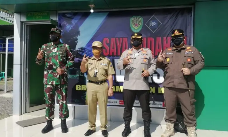 Forkopimda Cianjur - Dandim 0608 Cek Serbuan Vaksin di Poskesdim