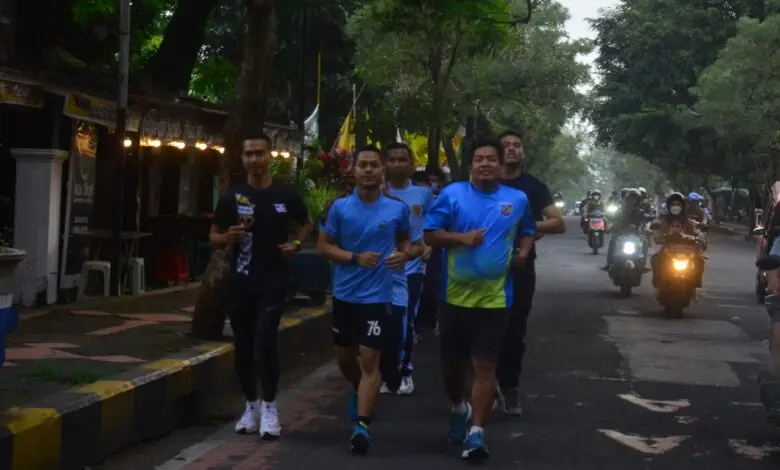 Hari Bhakti Pemasyarakatan ke-57, Pegawai Lapas Cianjur Lari 5 Kilometer