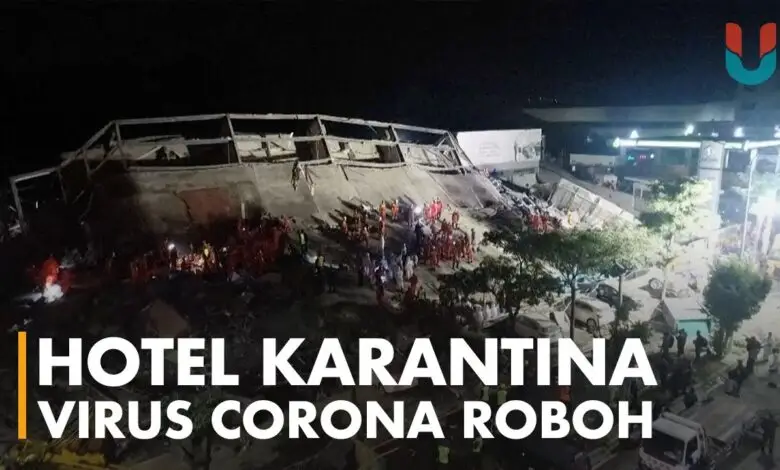 Hotel Tempat Karantina Virus Corona di China Roboh