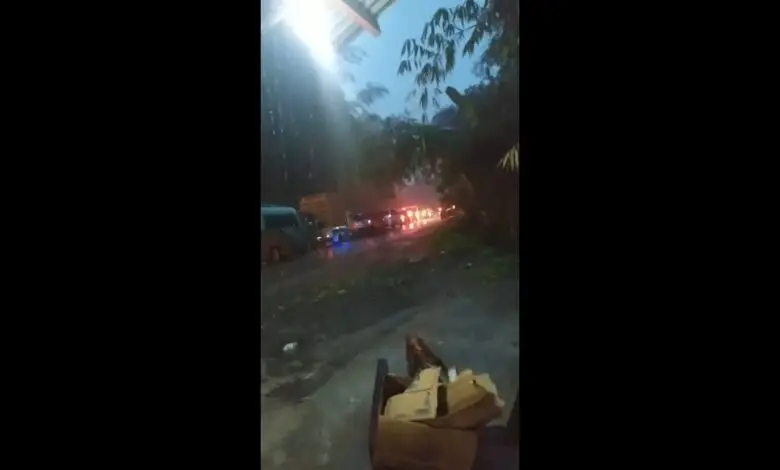 Hujan Angin, Rumpun Bambu di Cibeber Tumbang dan Tutup Akses Jalan