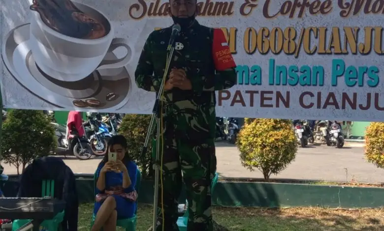 Jalin Silaturahmi, Dandim 0608 Ngopi Bareng Insan Pers Cianjur