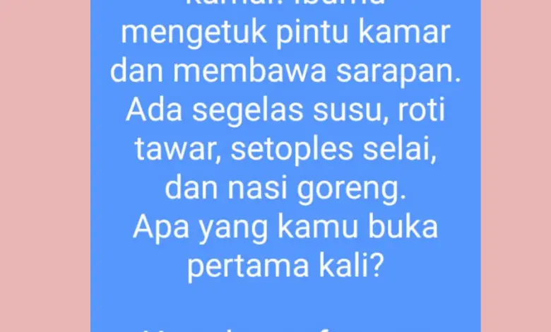 Jawaban Soalan Teka- Teki Bikin Bingung Sejuta Umat