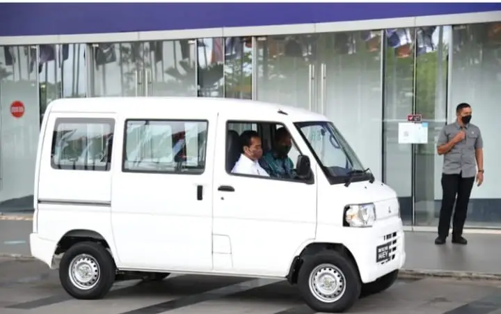 Jokowi Jajal Mitsubishi Minicab MiEV di GIIAS 2021, Berikut Spesifikasinya
