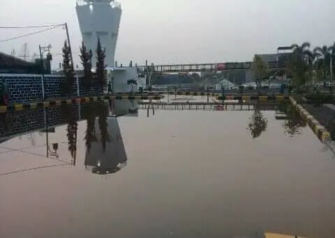 Kali Meluap, Alun-alun Cianjur Banjir