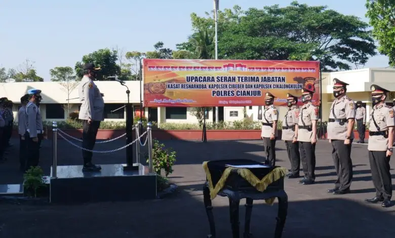 Kasat Narkoba Polres Cianjur dan Dua Kapolsek Diganti