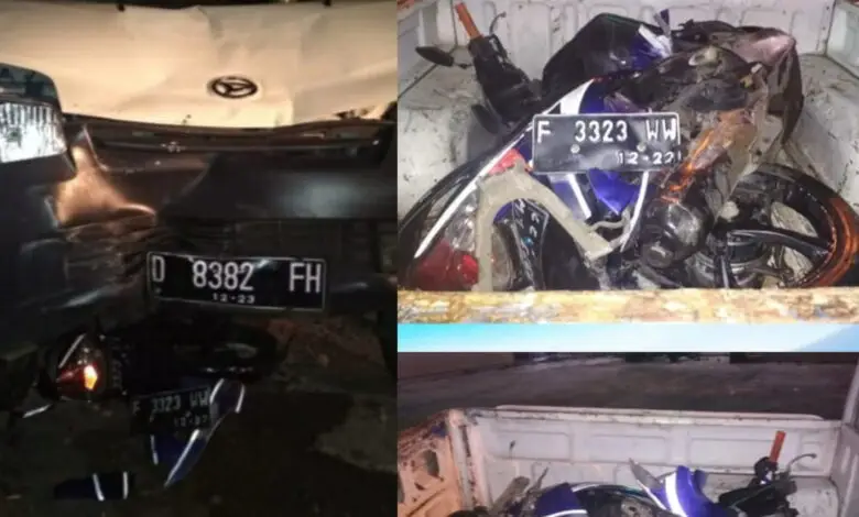 Kecelakaan di Bayubud, Grand Max Tabrakan dengan Motor, 2 Orang Luka
