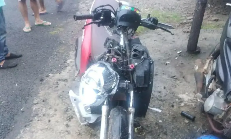 Kecelakaan di Cibinong Cianjur, Motor Scoopy Tabrakan dengan Truk Boks, Dua Orang Luka