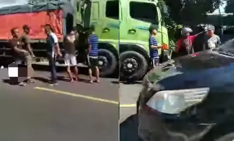 Kecelakaan Motor di Gekbrong, Seorang Perempuan Terlindas Tronton