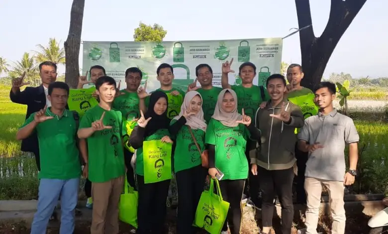 Kini Giliran Warga Karangtengah Diajak Kang Lepi Berdiet Plastik