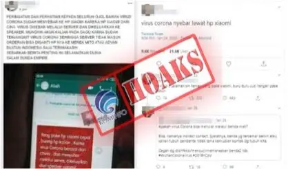 Kominfo Temukan Puluhan Hoaks Tentang Virus Corona