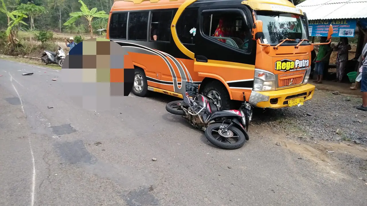 Kronologis Kecelakaan Elf dan Motor di Tanggeung, Satu Orang Tewas