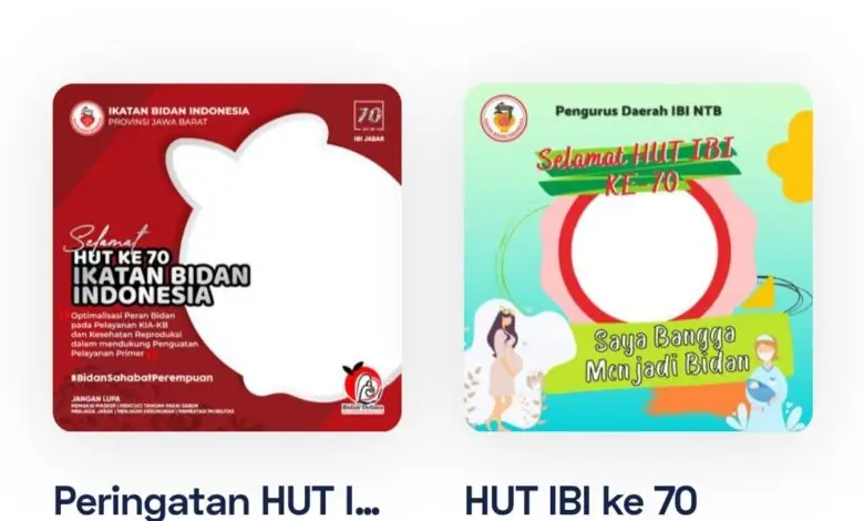 Kumpulan Bingkai Foto Twibbon atau Twibbonize Hari Bidan Nasional dan HUT IBI