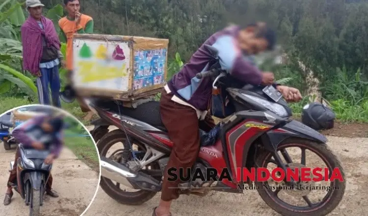 Lagi Cari Nafkah, Penjual Es Keliling Meninggal di Atas Motor