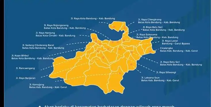 Lengkap! Aturan dan Check Point PSBB Bandung Raya Besok