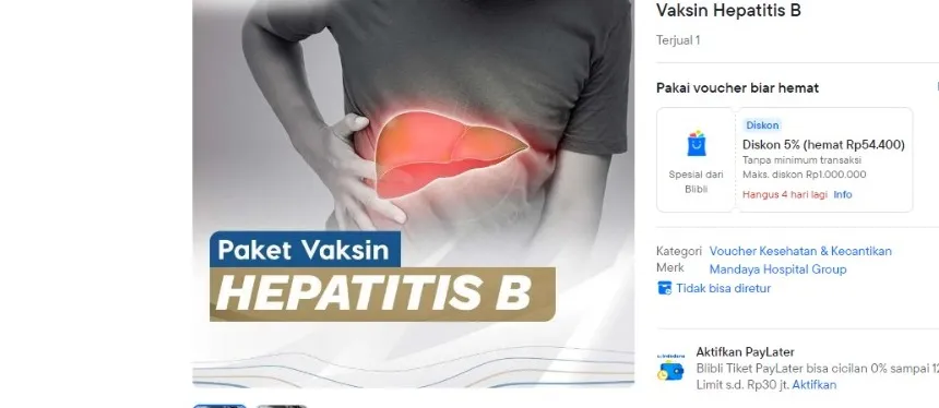Lima Alasan Aajib Memiliki Voucher Vaksin hepatitis b di blibli.com Berapa Kali Setahun