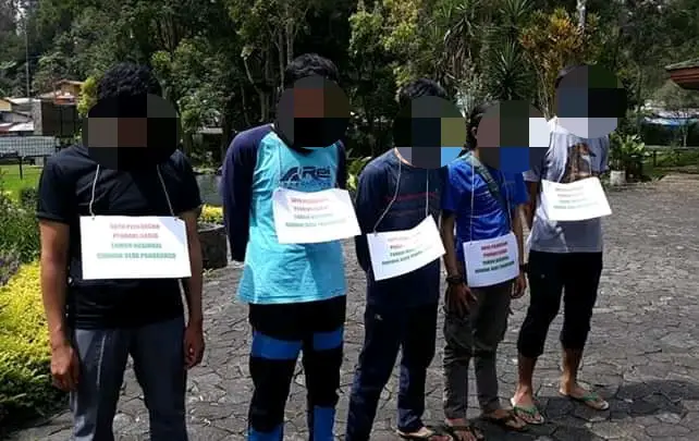 Lima Pendaki Ilegal di TNGGP Diamankan