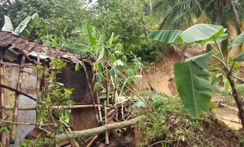 Longsor di Cibeber Rusak Puluhan Rumah, Warga Ngungsi