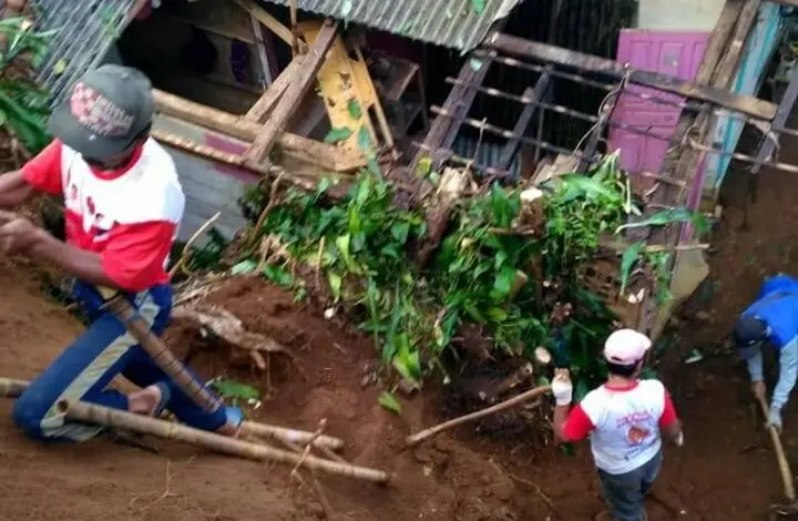 Longsor di Sukanagara, Satu Rumah Rusak
