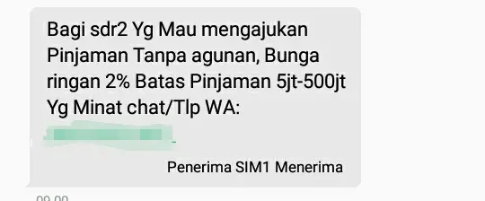 Marak SMS Pinjaman dan Hadiah, Warga Cianjur Resah