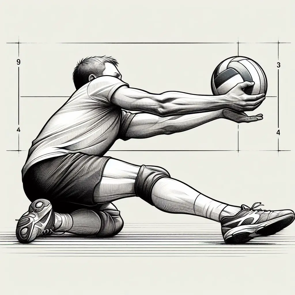 Menahan Bola dengan Dua Tangan dari Arah Bawah Disebut Apa?