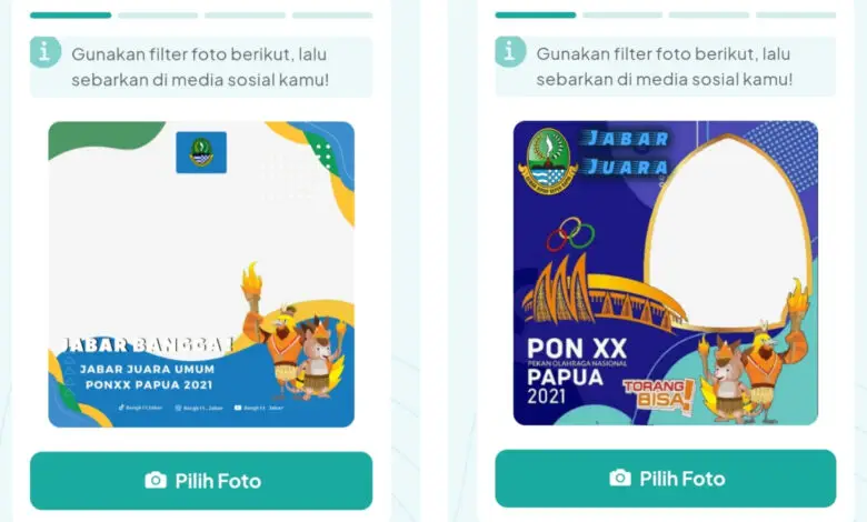 Meriahkan Bingkai Foto Twibbon Jabar Juara PON XX Papua 2021