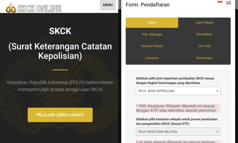 Mudahnya Membuat SKCK Online di skck.polri.go.id