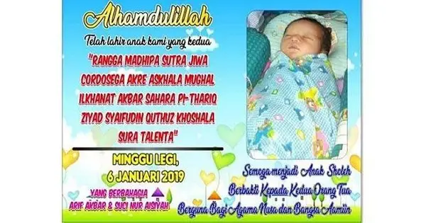 Nama Balita Asal Tuban yang Terlalu Panjang Akhirnya Diganti, Ini Nama Terbarunya
