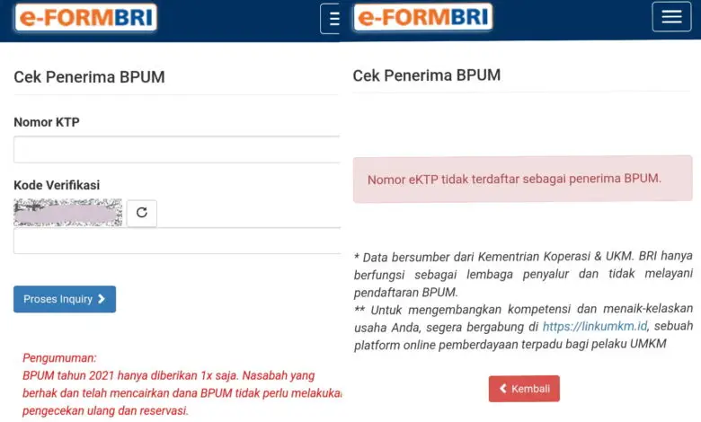 Nyesel Kalau Gak Cek! Klik Banpresbpum.id atau eform.bri.co.id untuk Tahu Penerima BPUM 2021