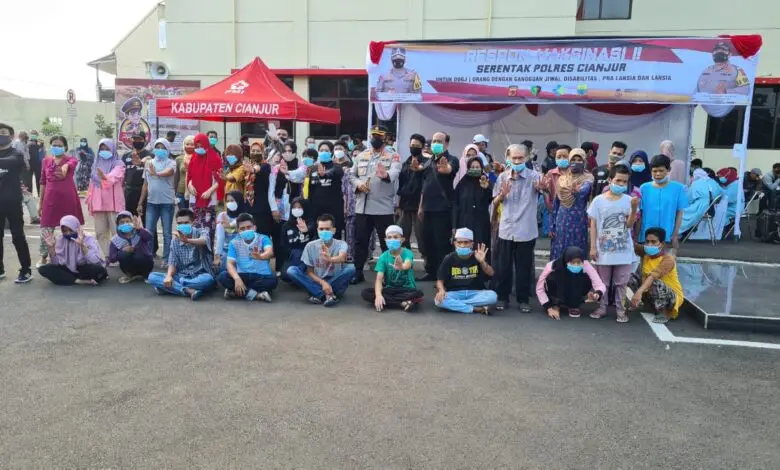ODGJ, Disabilitas, hingga Lansia Jalani Vaksinasi di Polres Cianjur