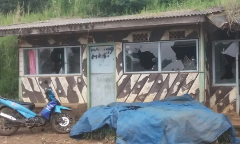 ODGJ Ngamuk di Cipanas, Lempar Batu hingga Kaca Warung Pecah