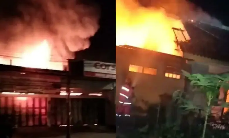 Pagi Buta, Bengkel dan Gudang di Cianjur Kebakaran