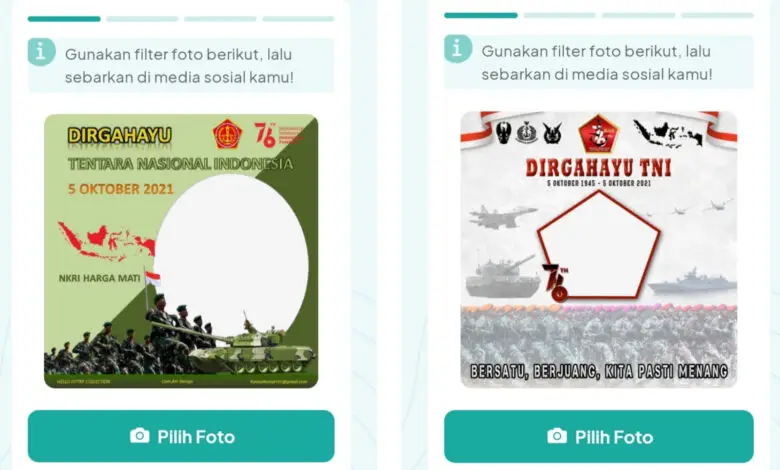 Pasang Kuy! Bingkai Foto Twibbon Peringatan HUT TNI ke-76